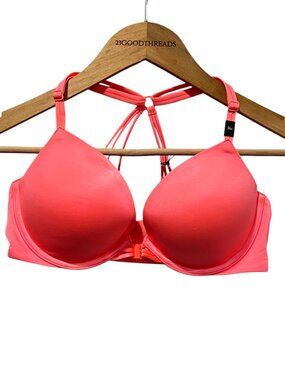 Victoria's Secret Very Sexy Push-Up Bra, NWT, Neon Orange, 36C